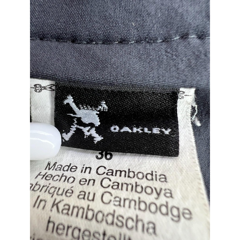 Oakley Mens 36 Blue Chino Microfiber Golf Casual Stretch Shorts 10in Inseam - Picture 7 of 14